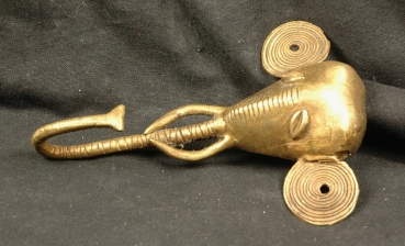 Bronze Figur Elefant - Gelbguss